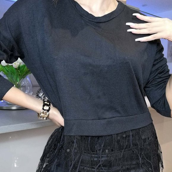 Gemma Delicate Tulle Netted Top - Picture 2 of 2